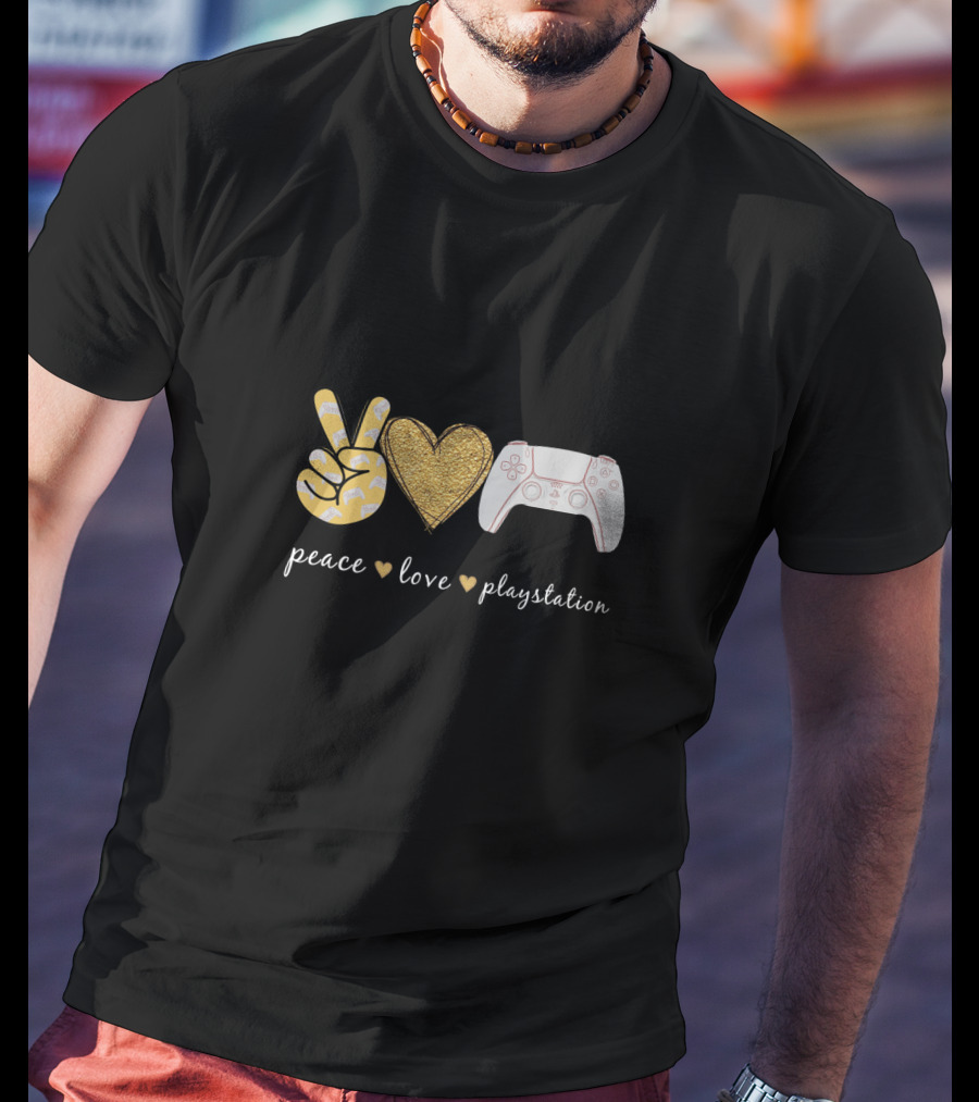 Peace Love Playstation Controller T-Shirt