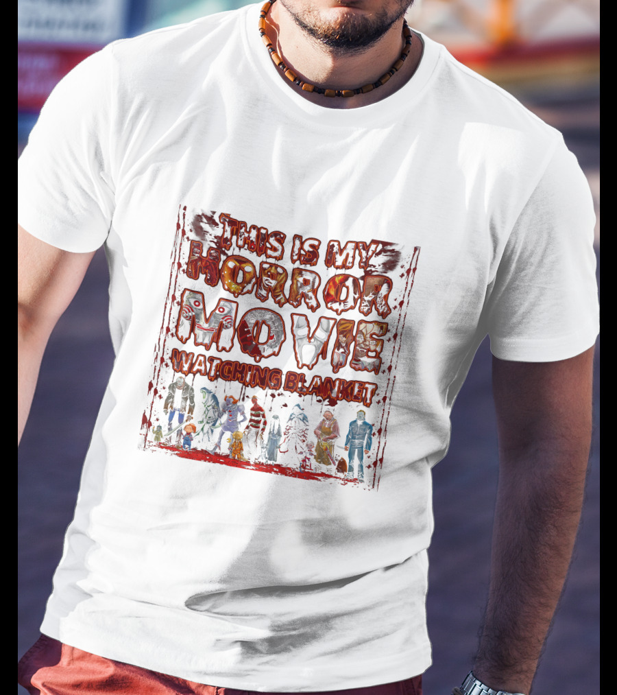This Is My Horror Movie Watching Blanket T-Shirt