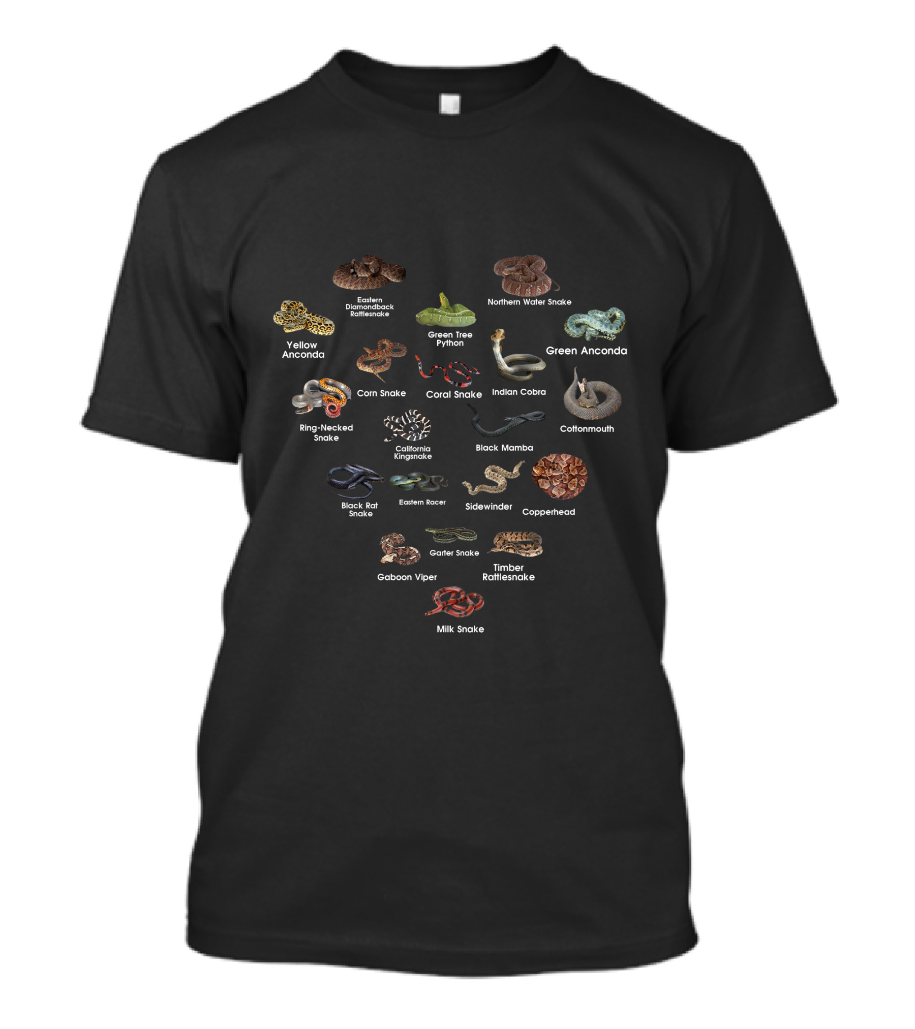 Yellow Anaconda Green Anaconda Northern Water Snake Corn Snake Timber Rattlesnake T-Shirt