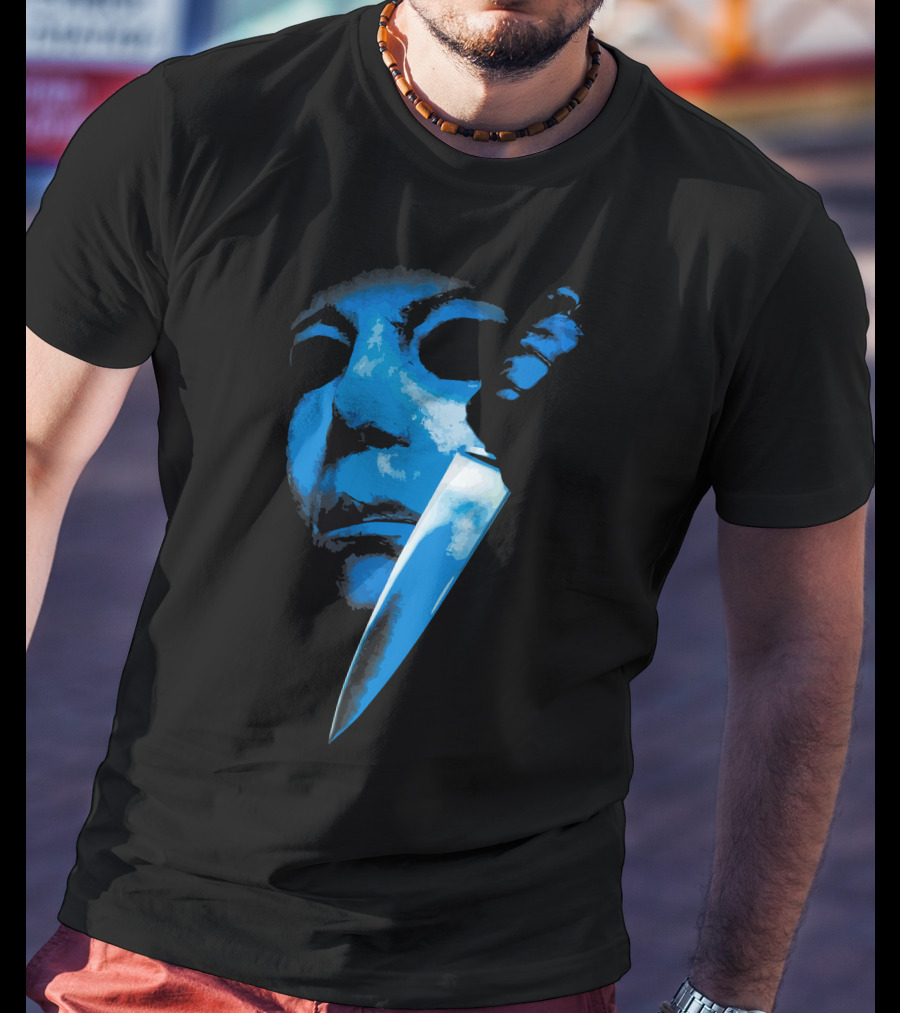 Halloween The Curse Of Michael Myers Knife Mask Iconic Horror T-Shirt
