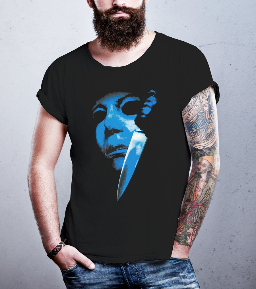Halloween The Curse Of Michael Myers Knife Mask Iconic Horror T-Shirt