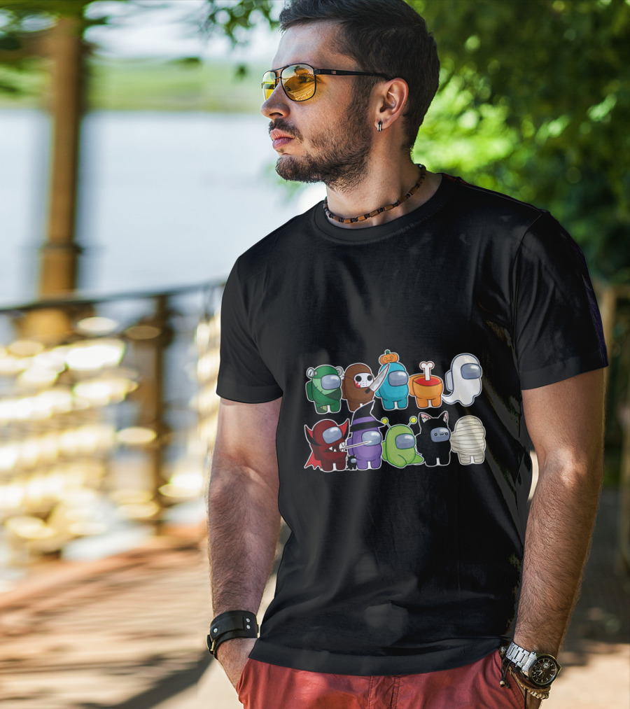 Among Us Halloween Crewmates Costume Collection T-Shirt