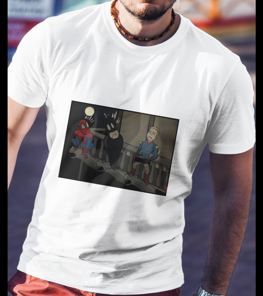 I Can Do What Ever I Want Superheroes On Balcony At Night T-Shirt