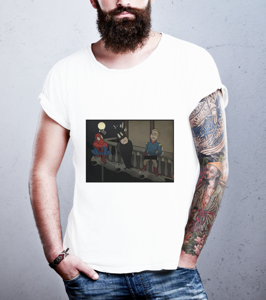 I Can Do What Ever I Want Superheroes On Balcony At Night T-Shirt