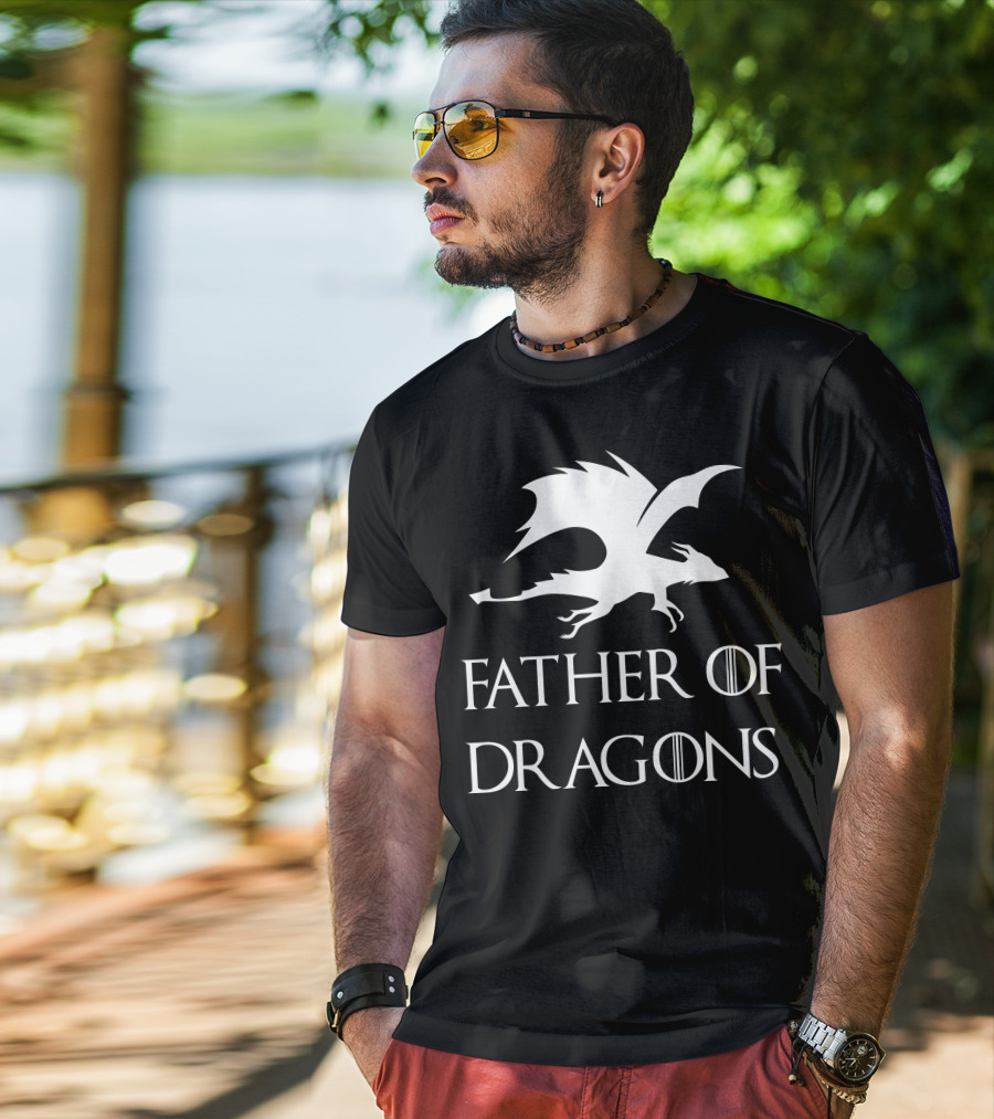 Father's Day Game Of Thrones Inspired Father Of Dragons T-Shirt
