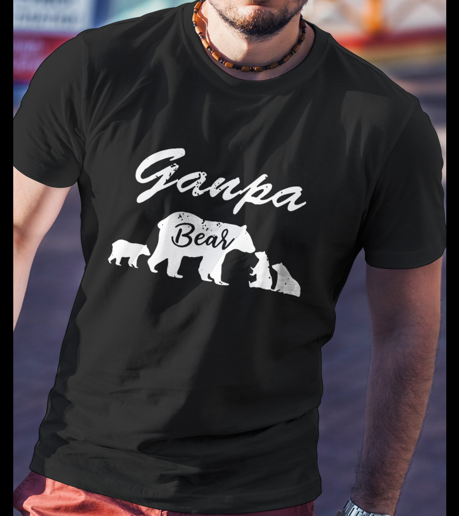 Ganpa Bear With Cubs T-Shirt