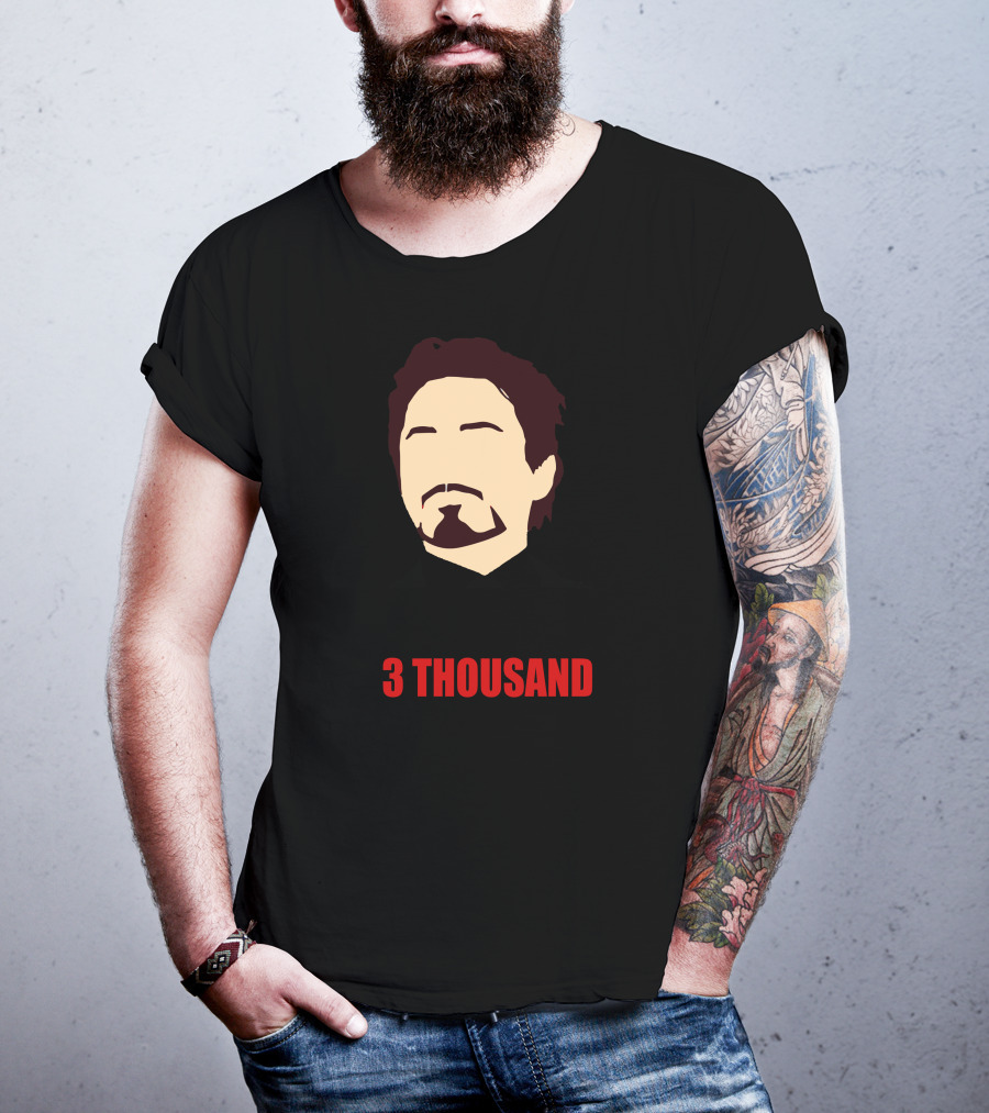 I Love U 3 Thousand Times Iron Man T-Shirt