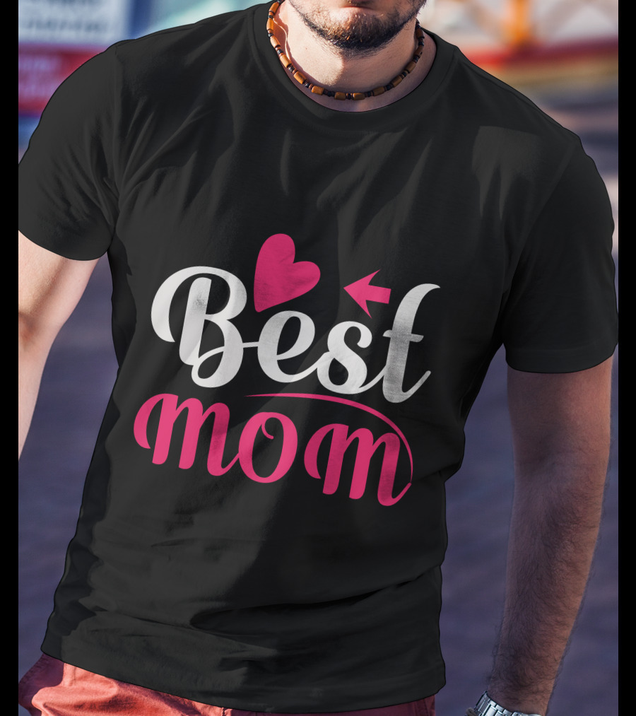 Best Mom Heart Arrow T-Shirt