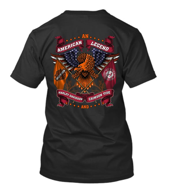 American Legend Harley Davidson Alabama Crimson Tide T-Shirt