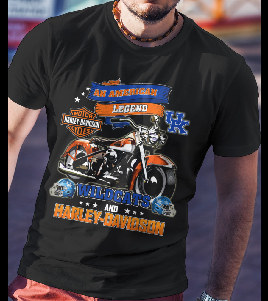 Kentucky Wildcats Harley Davidson An American Legend T-Shirt
