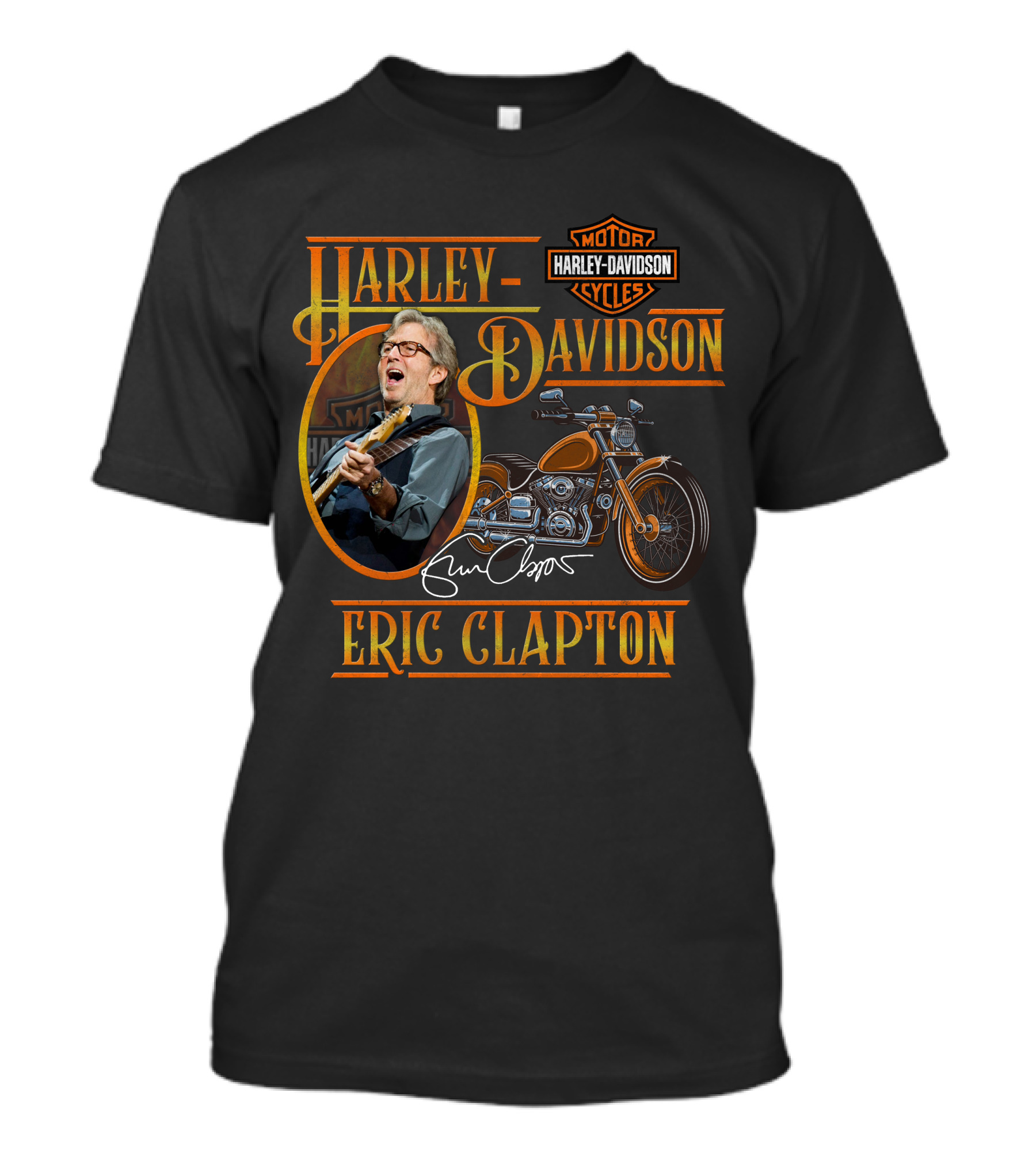 Harley Davidson Eric Clapton Signature Motorcycles T-Shirt