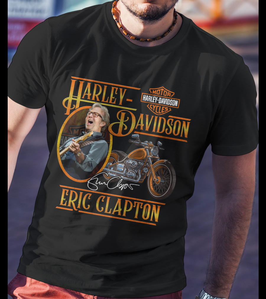 Harley Davidson Eric Clapton Signature Motorcycles T-Shirt