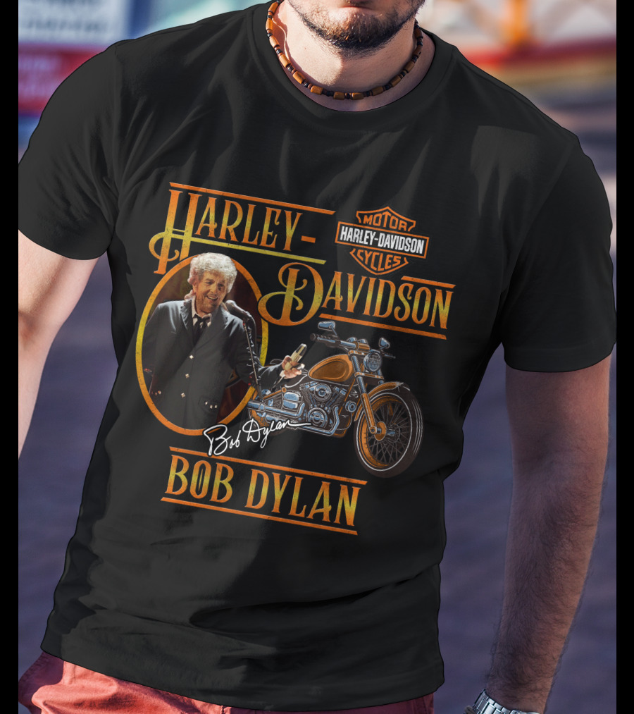 Harley Davidson Bob Dylan Motorcycles T-Shirt