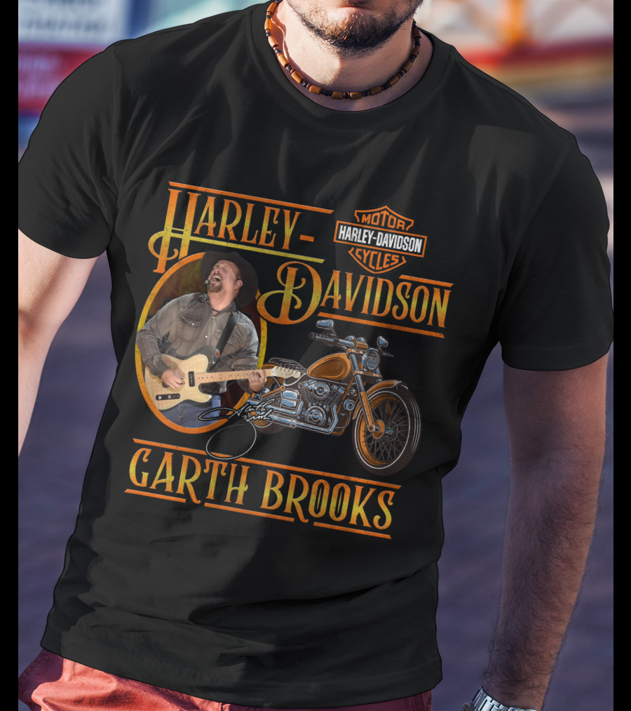 Harley Davidson Garth Brooks Motorcycles T-Shirt