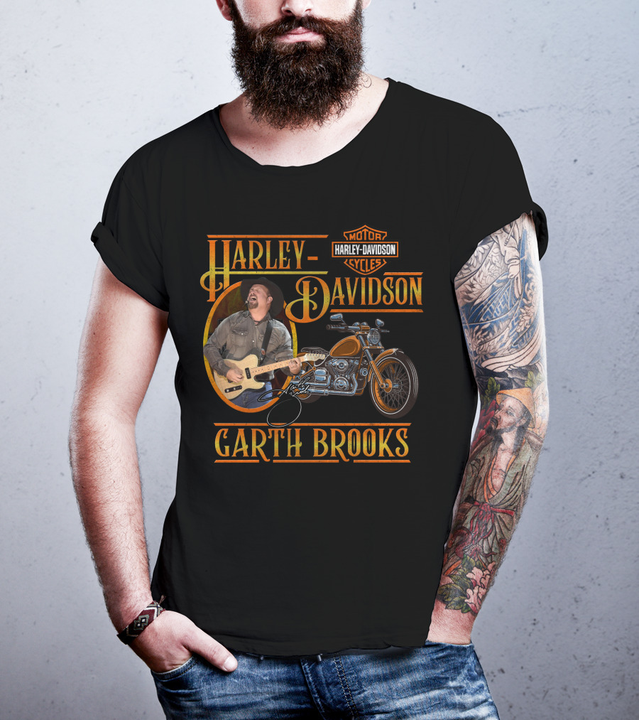 Harley Davidson Garth Brooks Motorcycles T-Shirt