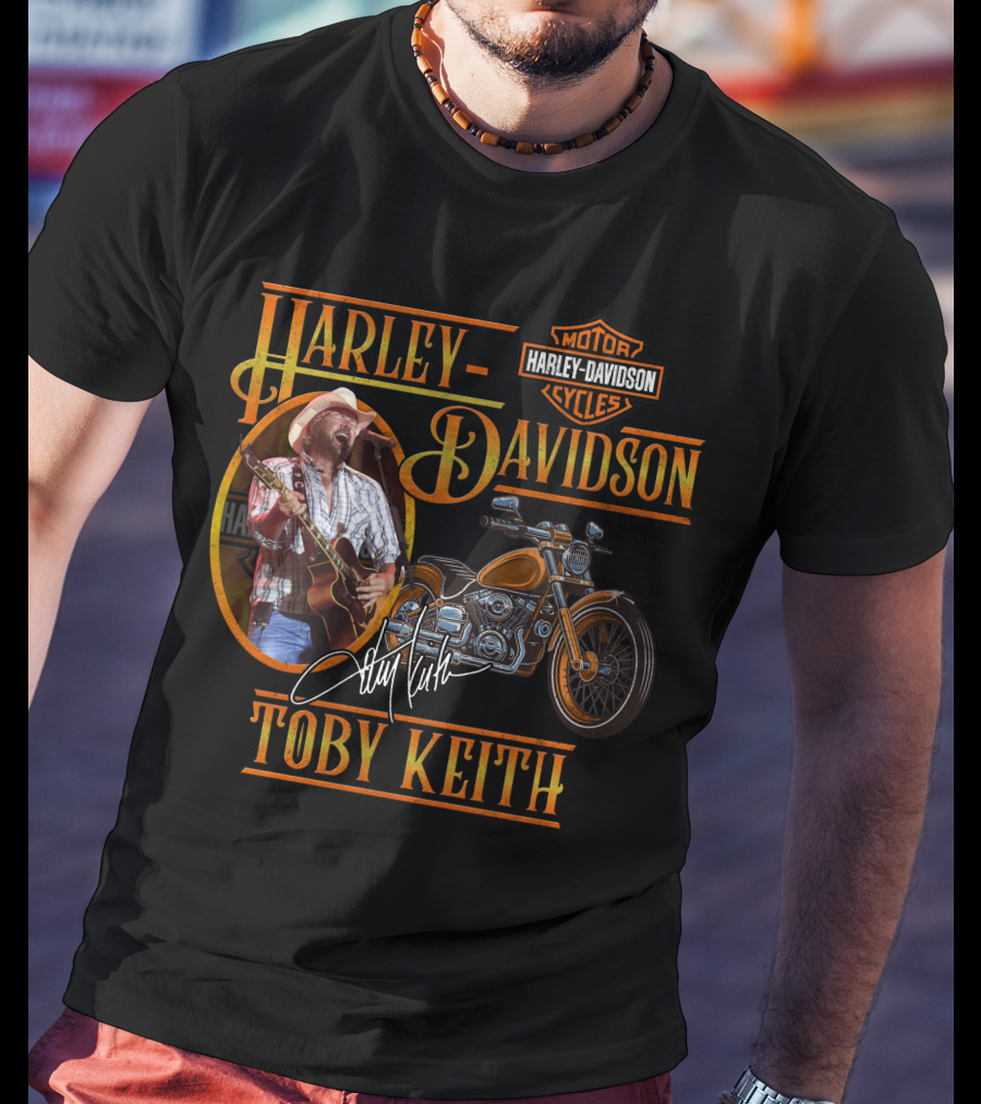 Harley Davidson Toby Keith Motorcycles Signature T-Shirt
