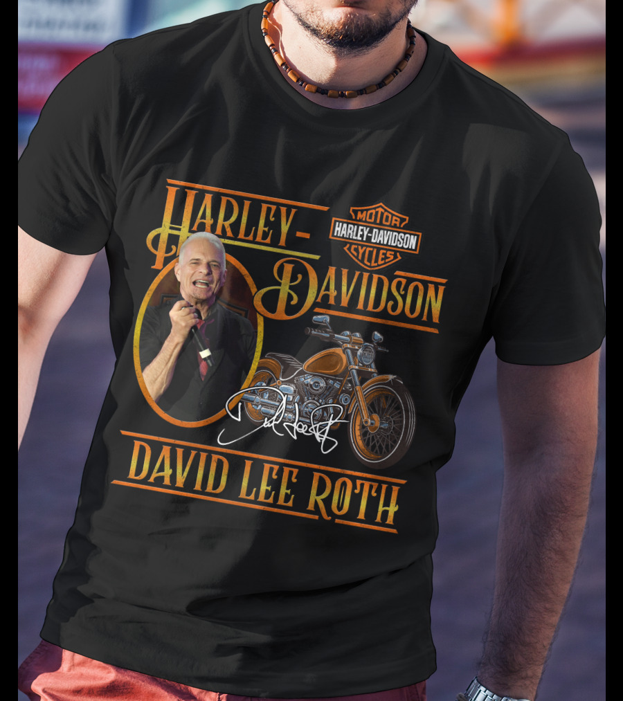 Harley Davidson Motor Cycles David Lee Roth T-Shirt