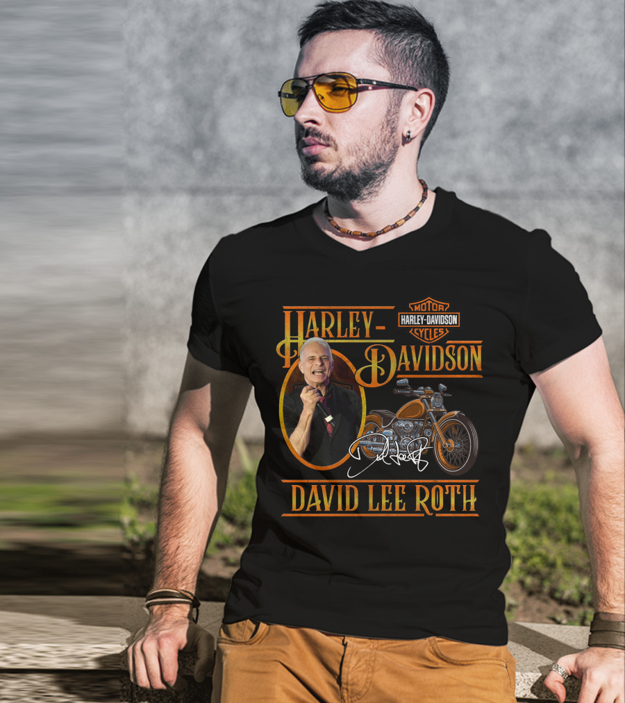 Harley Davidson Motor Cycles David Lee Roth T-Shirt