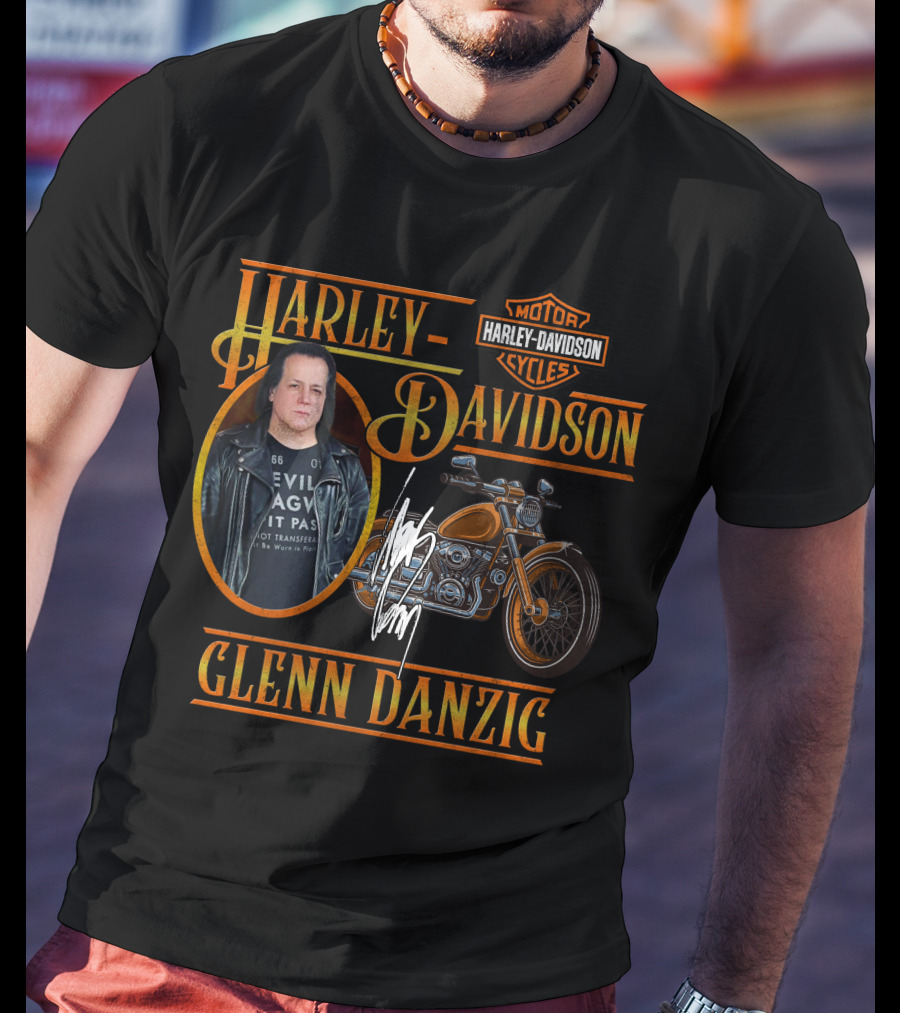 Harley Davidson Glenn Danzig Motorcycle Motorcycles Cycles T-Shirt