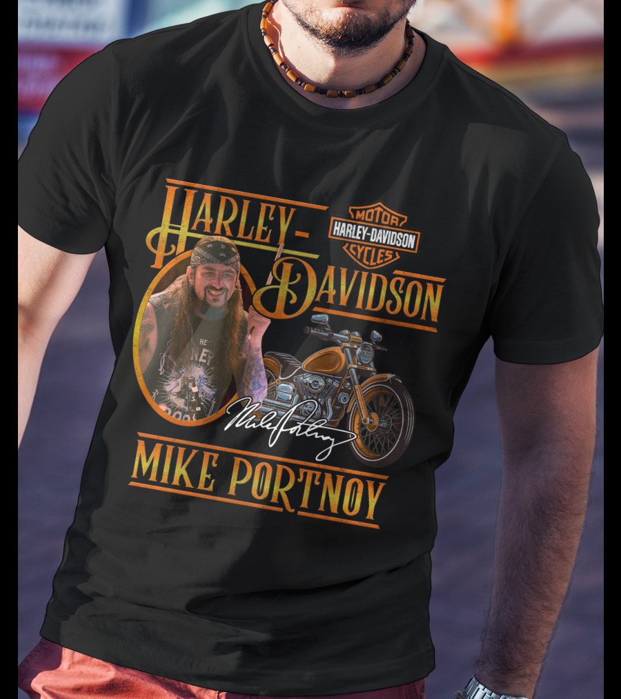 Harley Davidson Motor Cycles Mike Portnoy T-Shirt