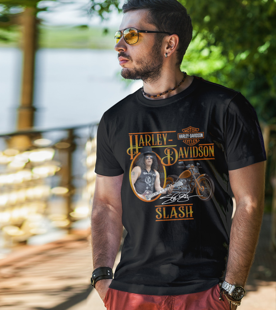 Harley Davidson Motor Cycles Slash T-Shirt