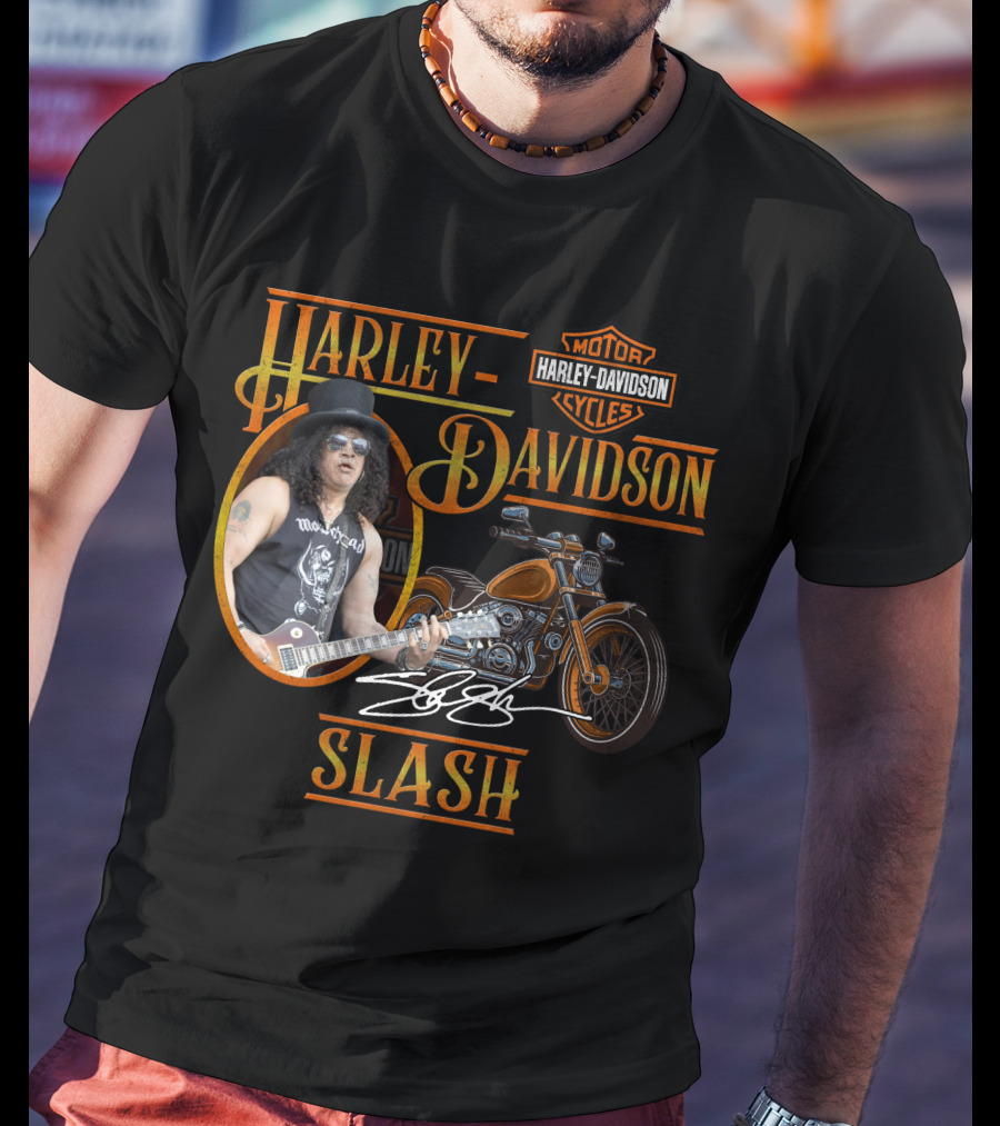Harley Davidson Motor Cycles Slash T-Shirt