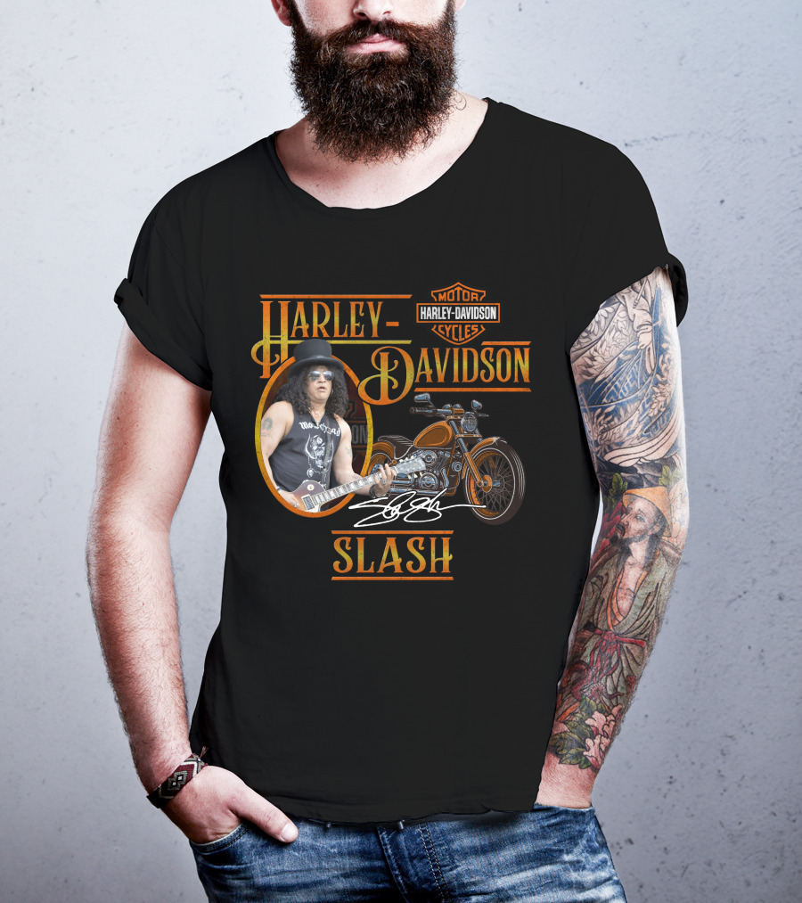 Harley Davidson Motor Cycles Slash T-Shirt