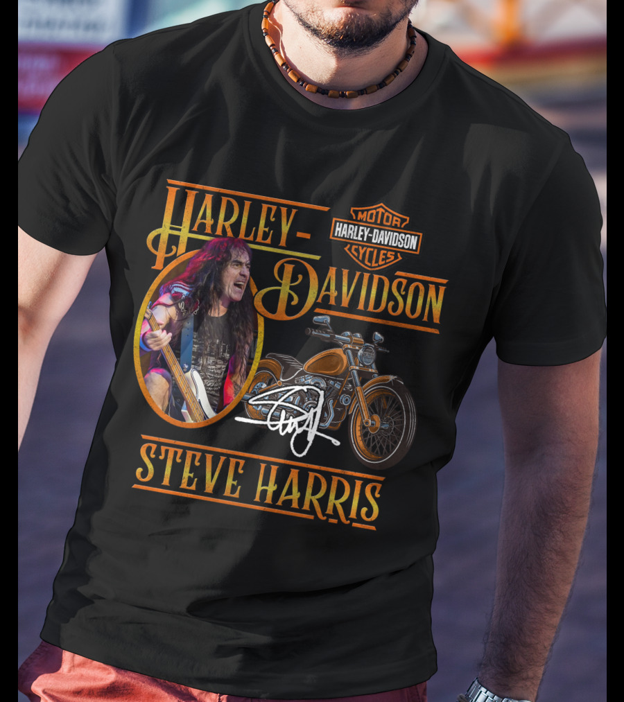 Harley Davidson Motorcycles Steve Harris T-Shirt