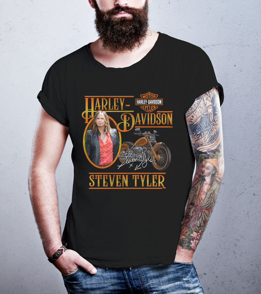 Harley Davidson Motor Cycles Steven Tyler T-Shirt