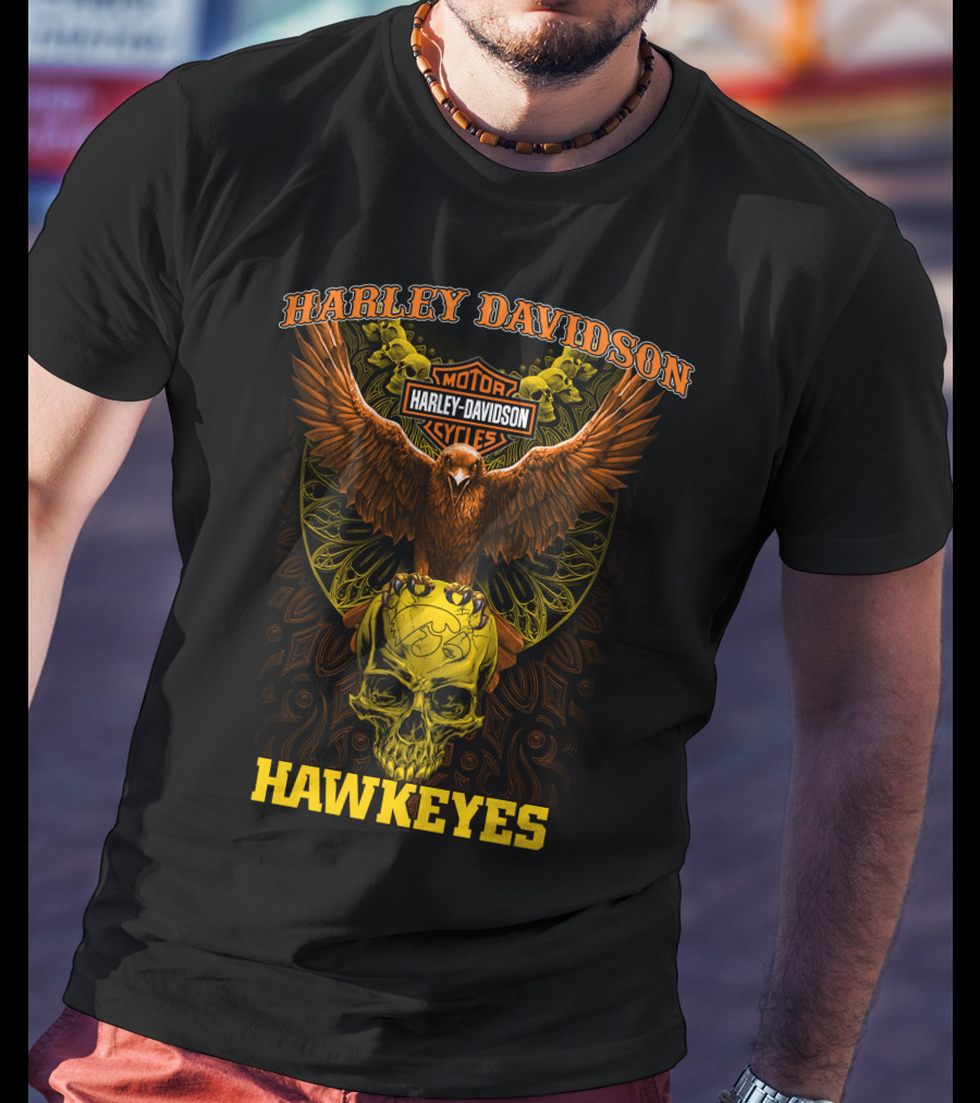 Harley Davidson Motor Hawkeyes Cycles T-Shirt