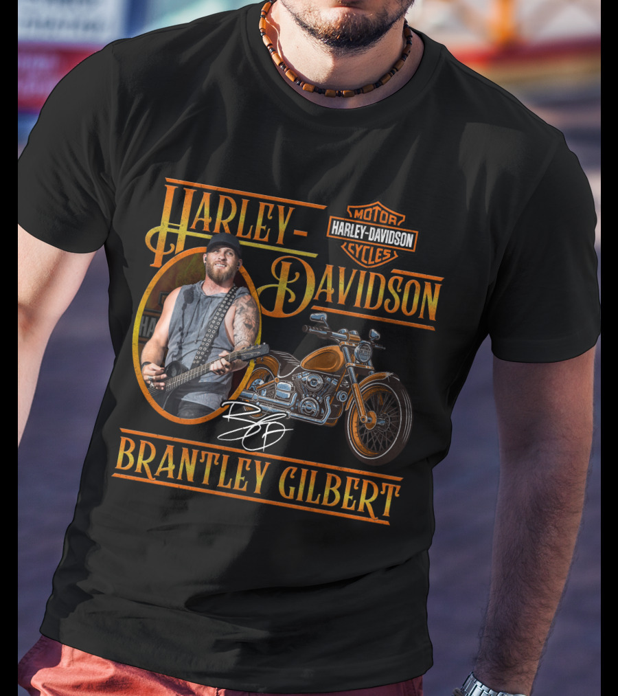 Harley Davidson Motorcycles Brantley Gilbert Signature Edition T-Shirt