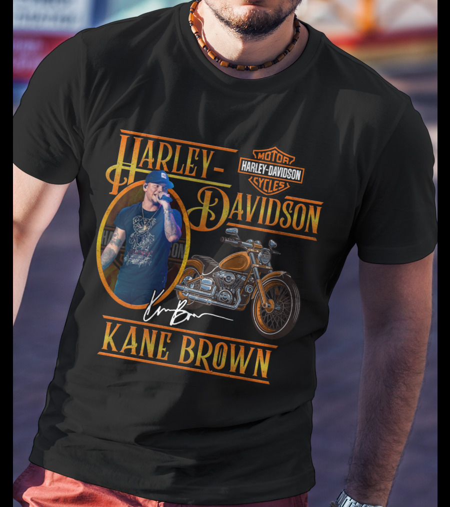 Kane Brown Harley Davidson Motor Cycles T-Shirt