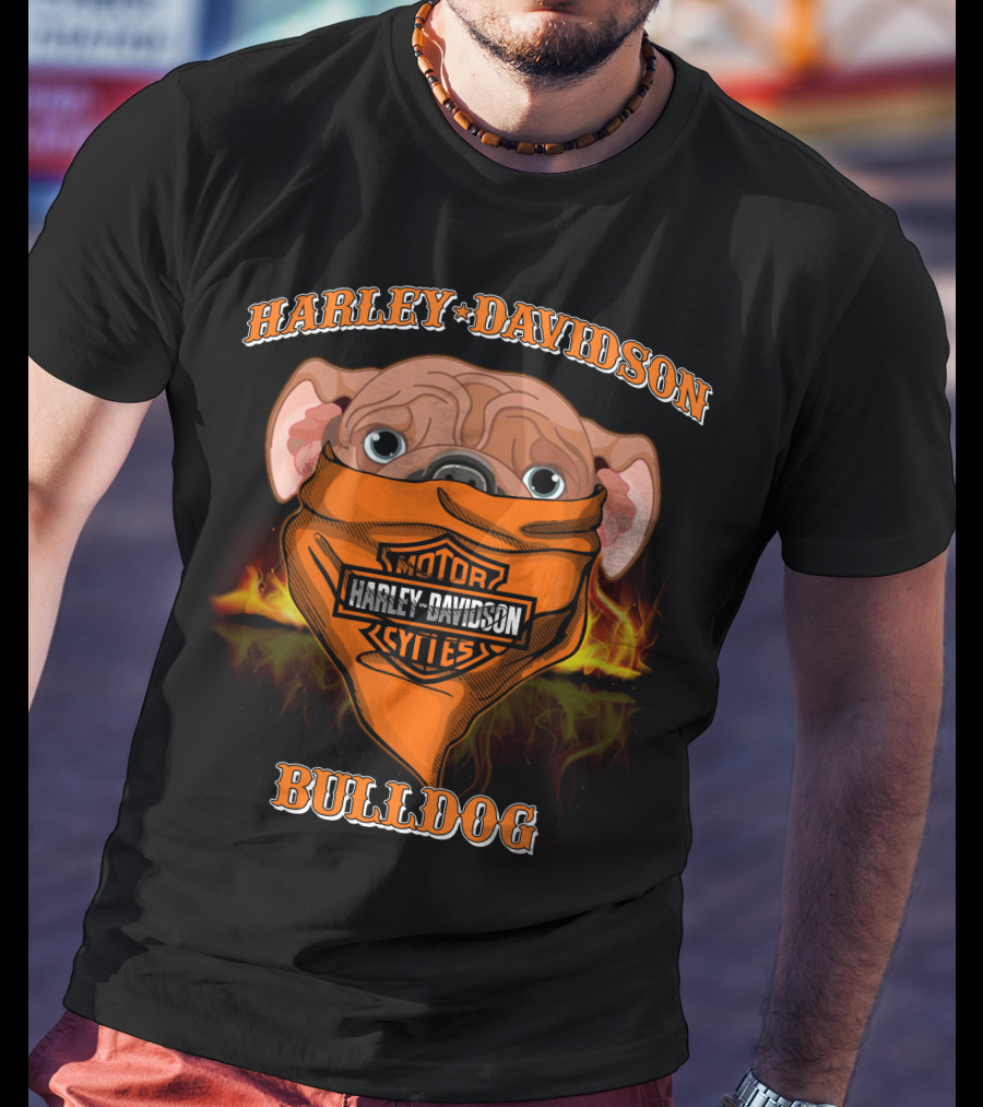 Harley Davidson Bulldog Motor Cycles T-Shirt