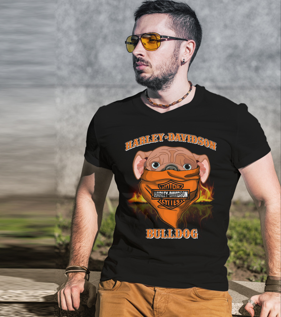 Harley Davidson Bulldog Motor Cycles T-Shirt
