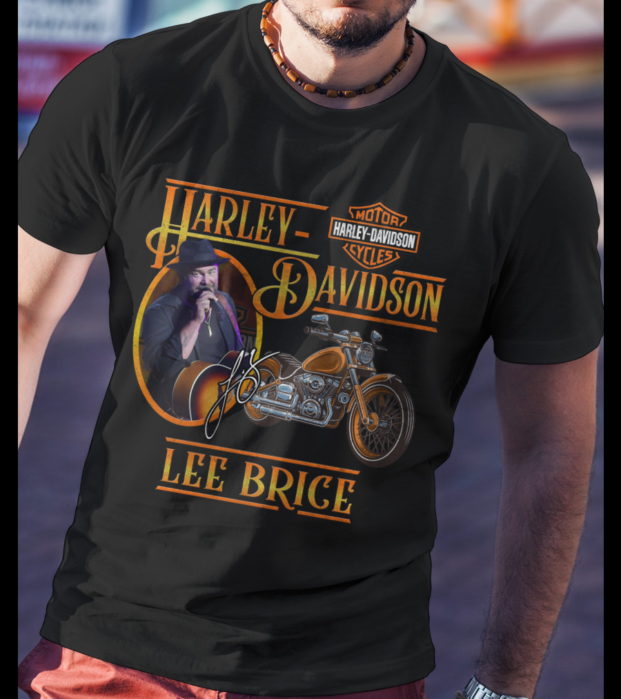Harley Davidson Lee Brice Motorcycles Signature T-Shirt