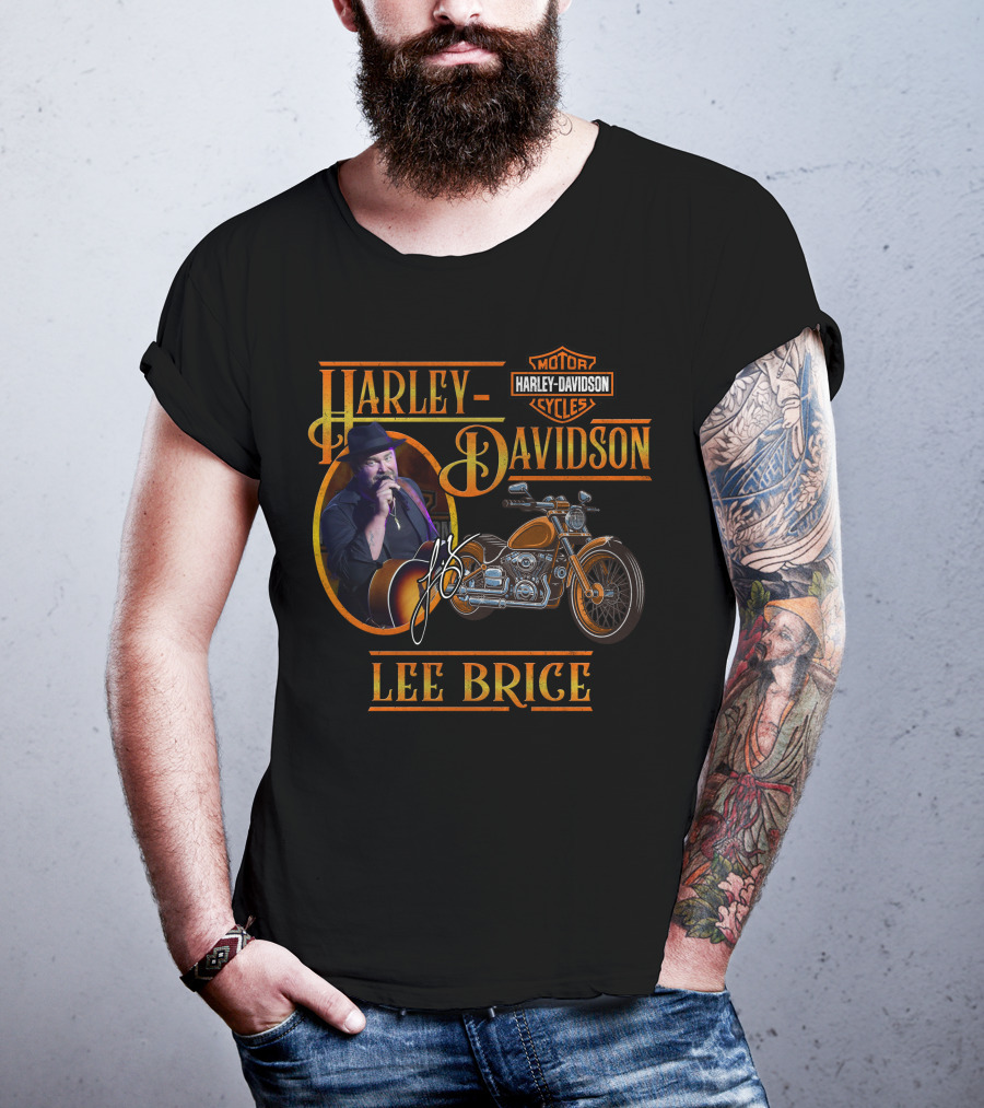 Harley Davidson Lee Brice Motorcycles Signature T-Shirt