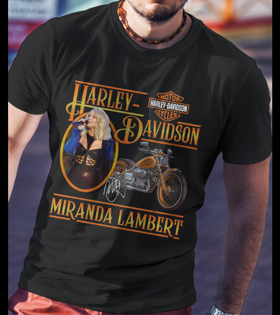 Miranda Lambert Harley Davidson Motorcycles T-Shirt