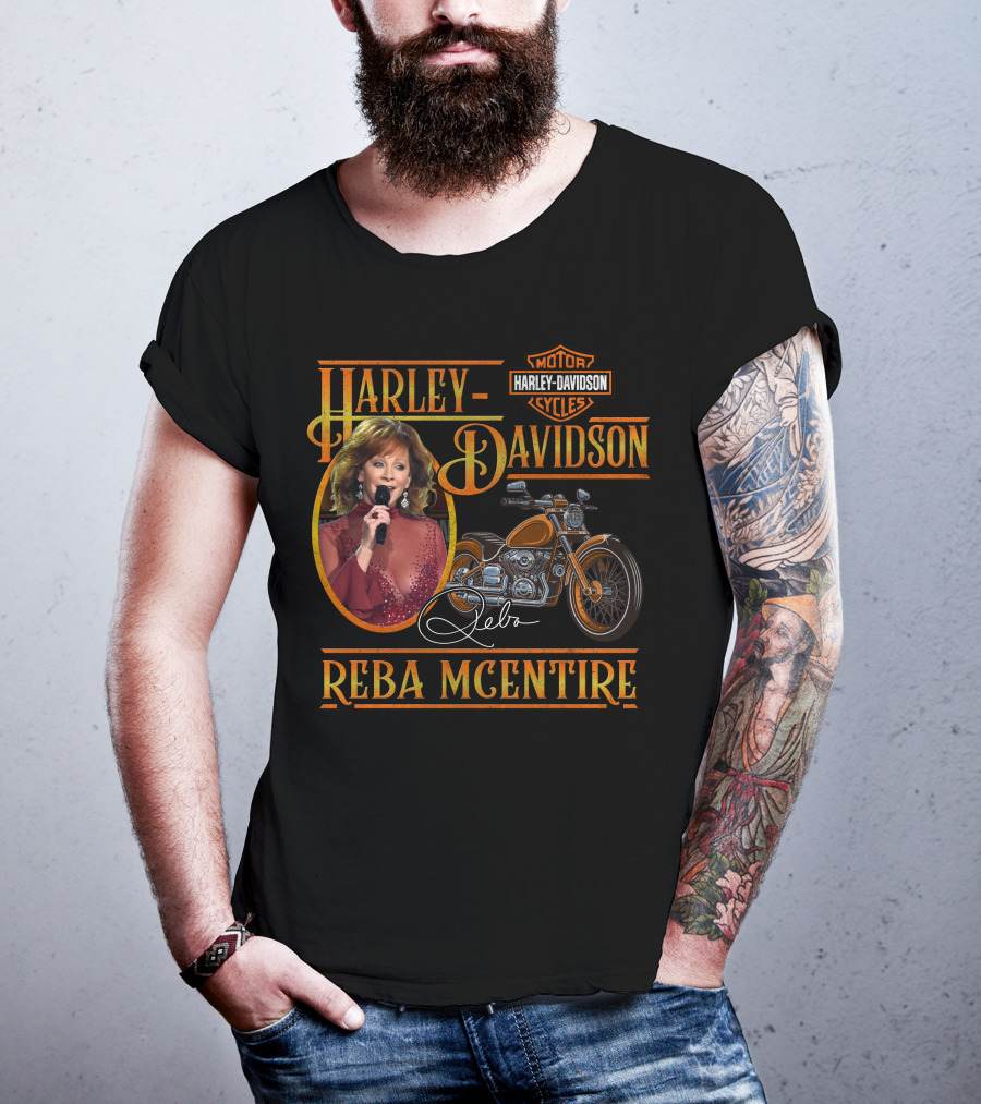 Reba Mcentire Harley Davidson Motor Cycles T-Shirt