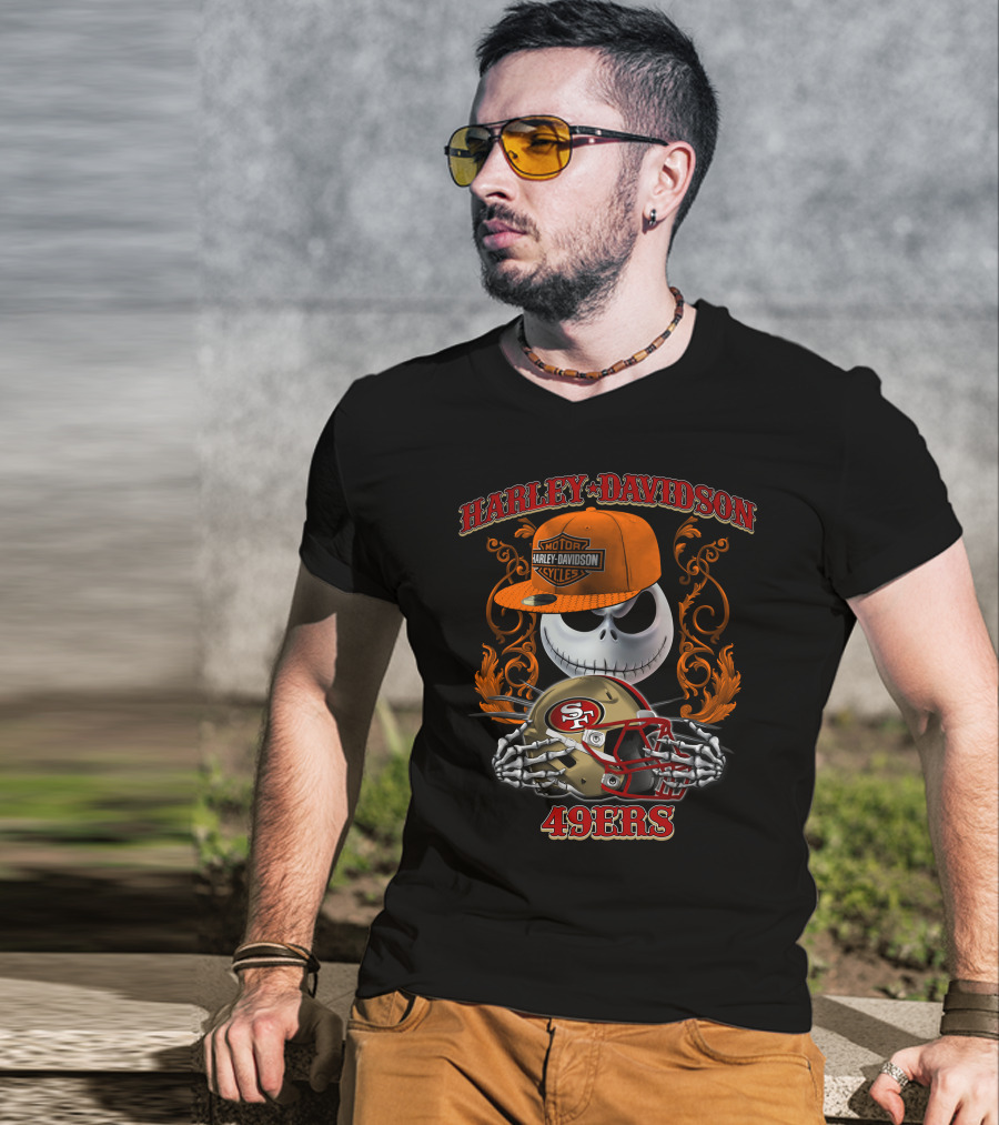 Harley Davidson Motorcycles 49ers T-Shirt