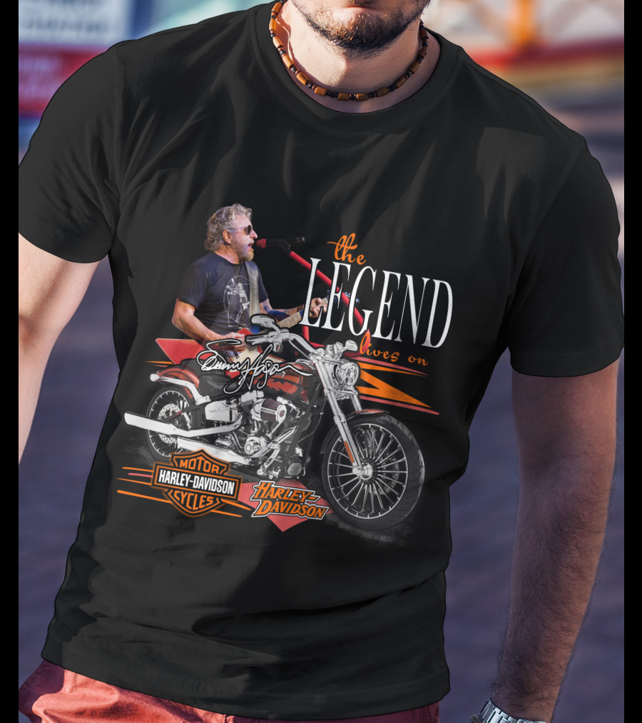 Sammy Hagar The Legend Lives On Harley Davidson Motor Cycles T-Shirt