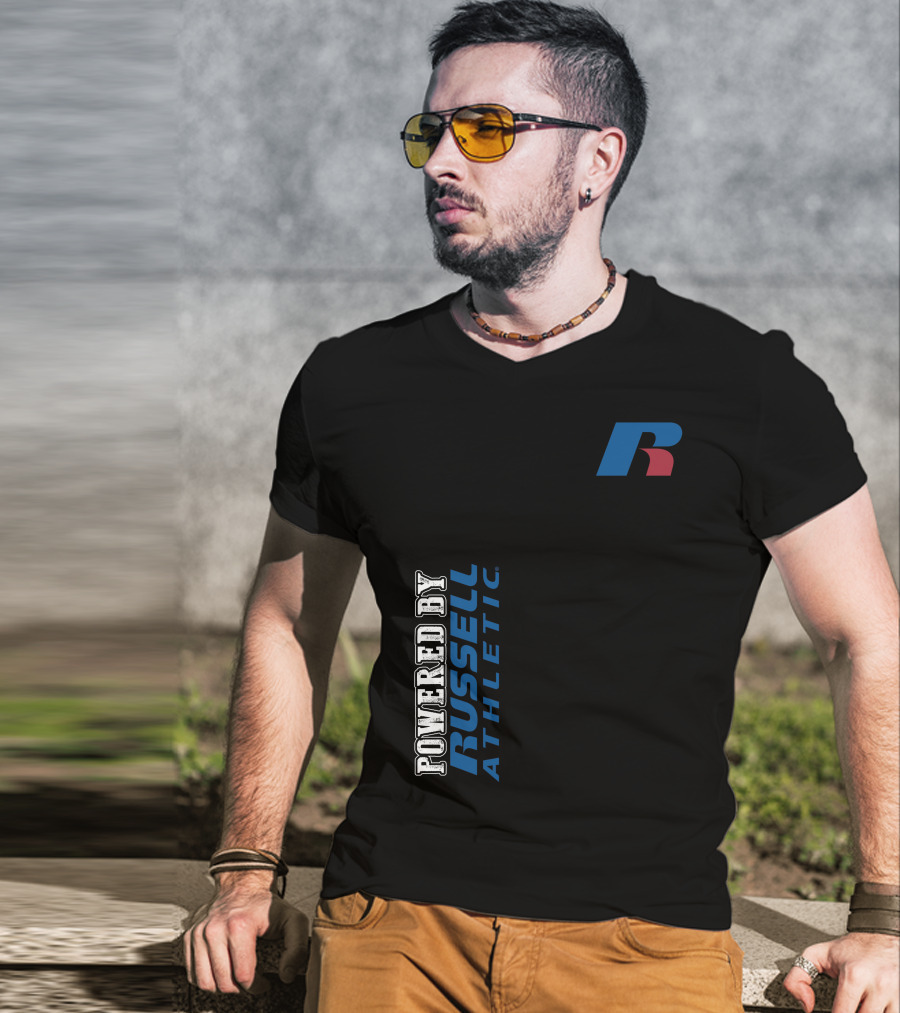 Powered By Russell Athletic R T-Shirt