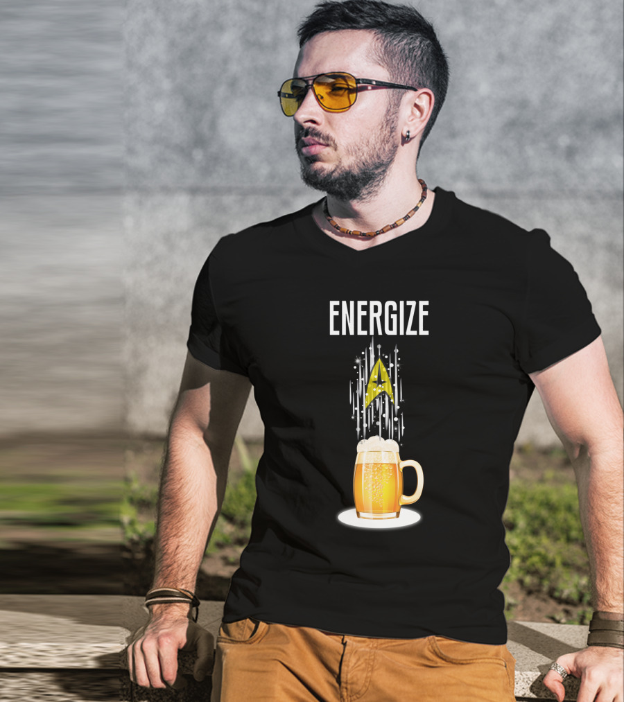 Energize Beer StarTR Badge T-Shirt