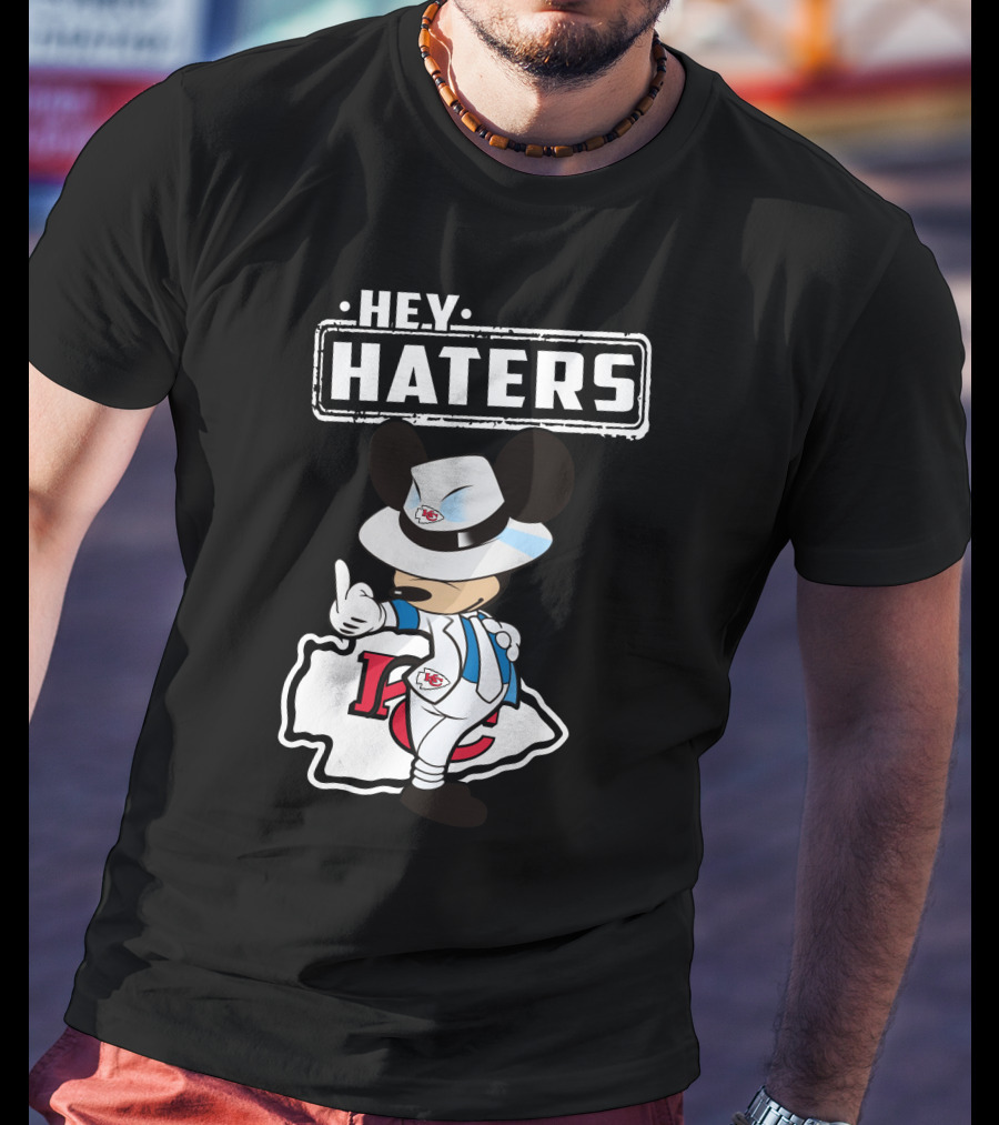 HEY HATERS KC Chiefs Mickey Pose T-Shirt