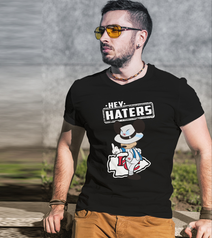 HEY HATERS KC Chiefs Mickey Pose T-Shirt