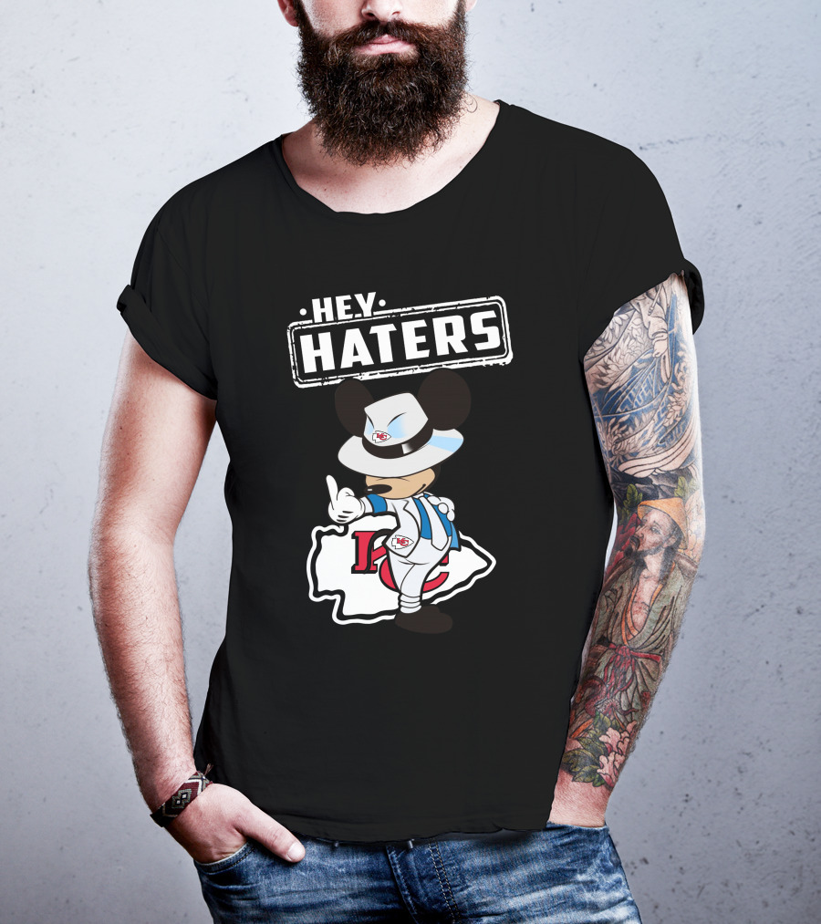 HEY HATERS KC Chiefs Mickey Pose T-Shirt