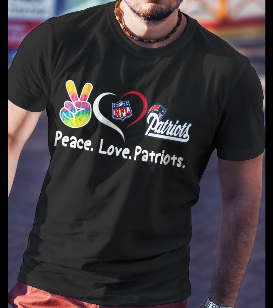 Peace Love NFL Patriots T-Shirt
