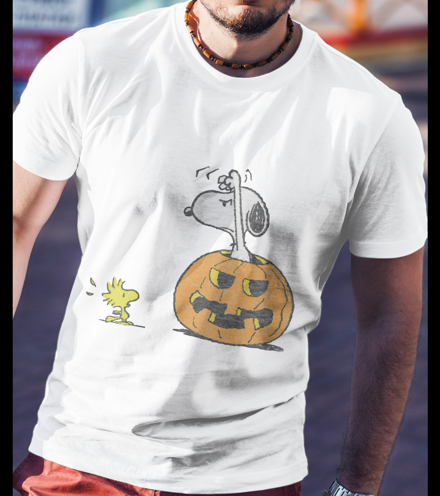 Halloween Snoopy Woodstock Pumpkin Peanuts T-Shirt