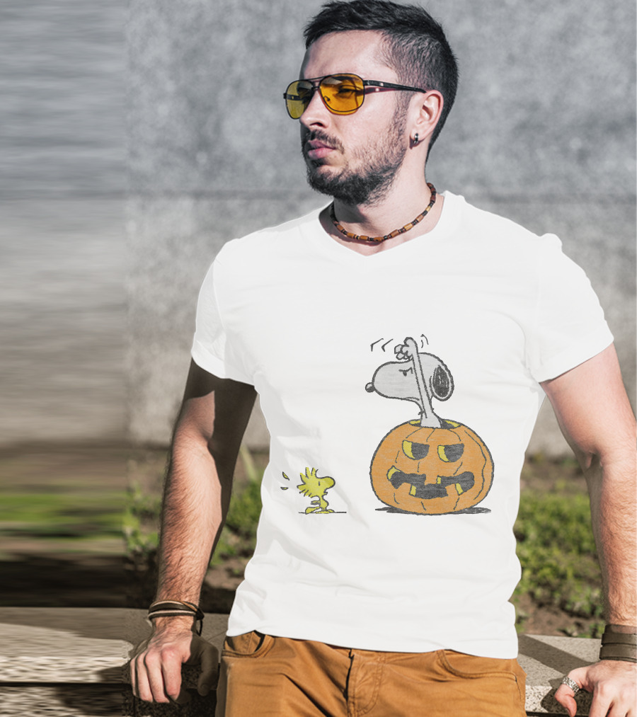 Halloween Snoopy Woodstock Pumpkin Peanuts T-Shirt