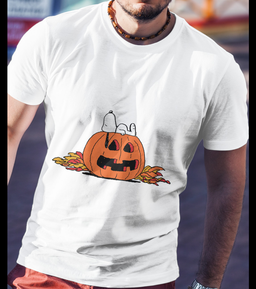 Snoopy Halloween Pumpkin Lantern T-Shirt