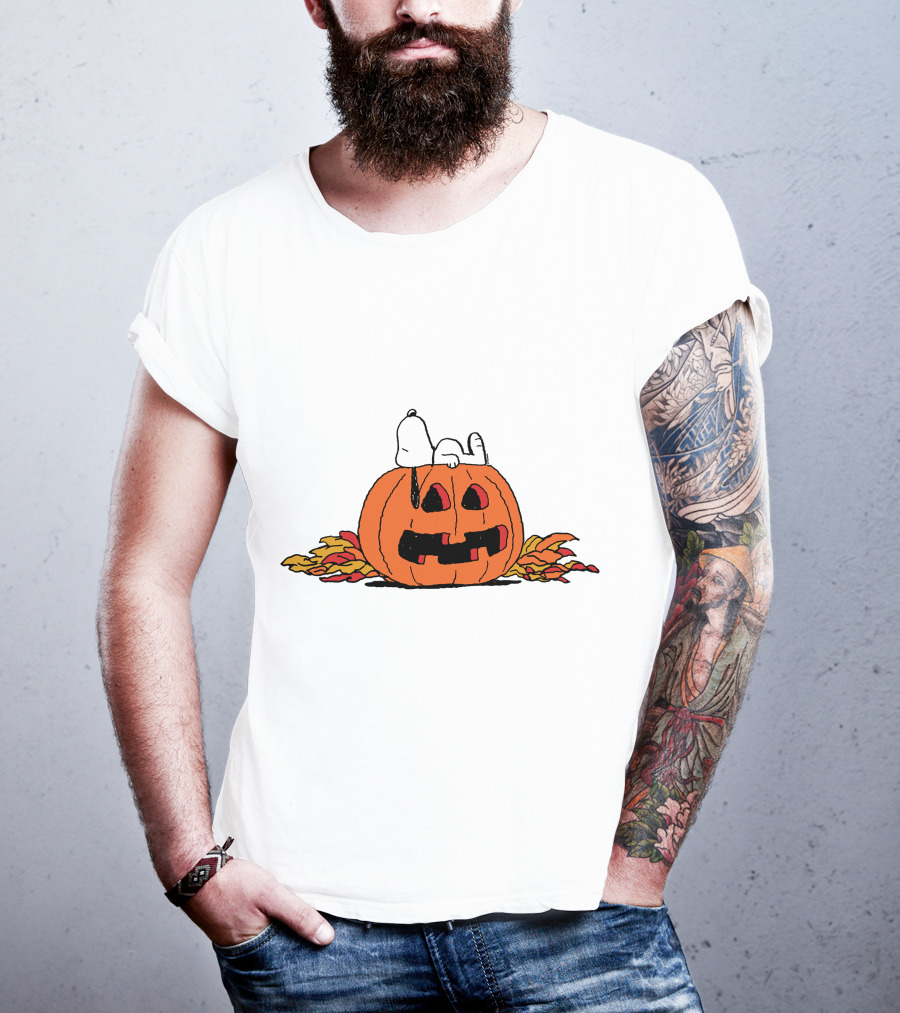 Snoopy Halloween Pumpkin Lantern T-Shirt
